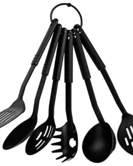 Nylon Heat-Resistant Nonstick Spoon Set of 6 for Kitchen
