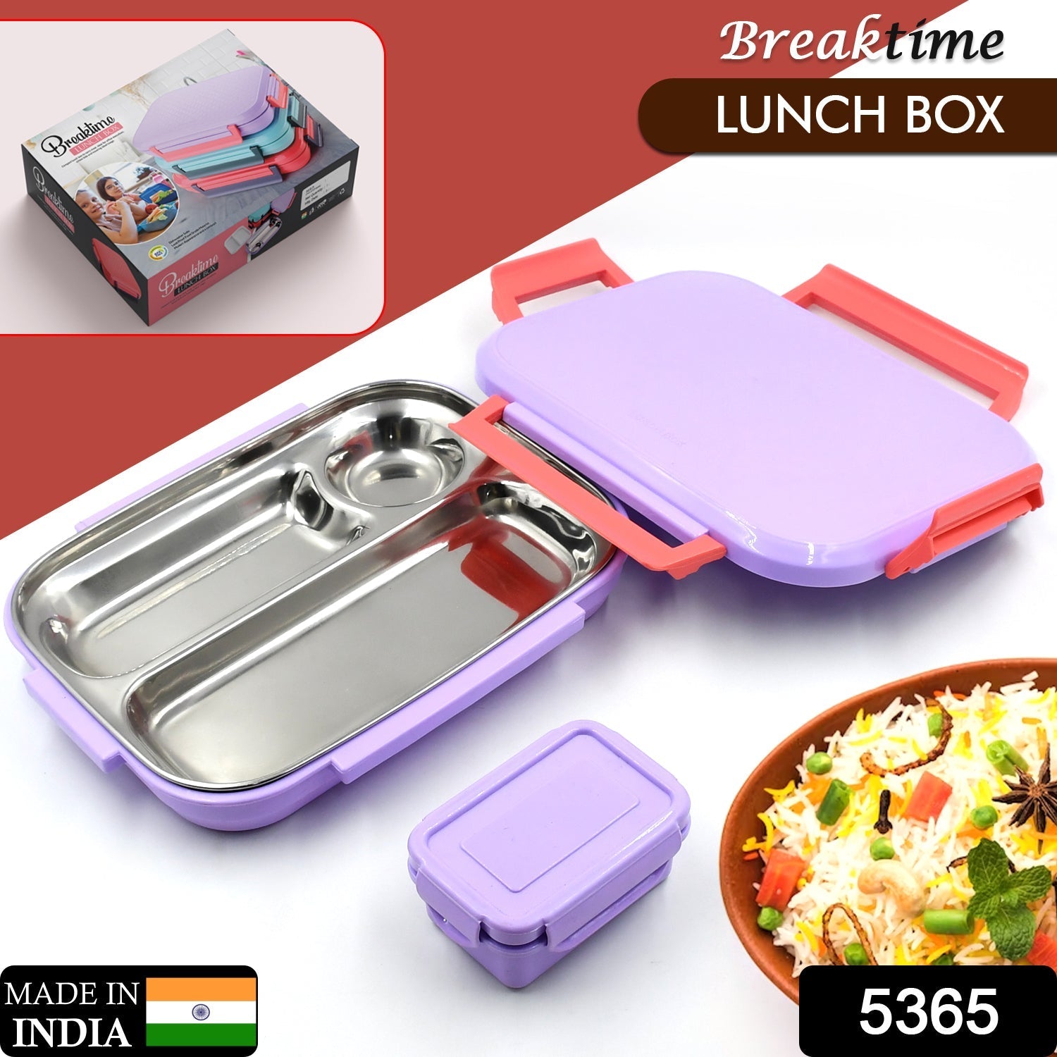 Lunch Box Plastic with steel plate, small lunch box High Quality Box For Ki…