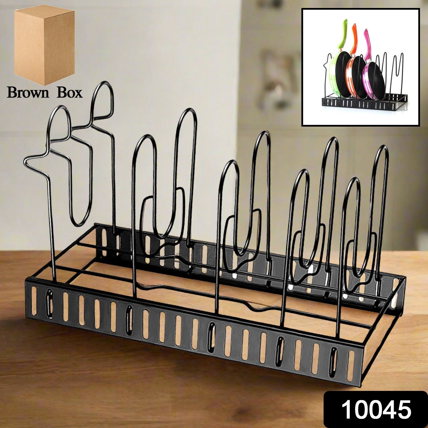 Multipurpose Pan & Pot Organizer Rack (1 Pc)…