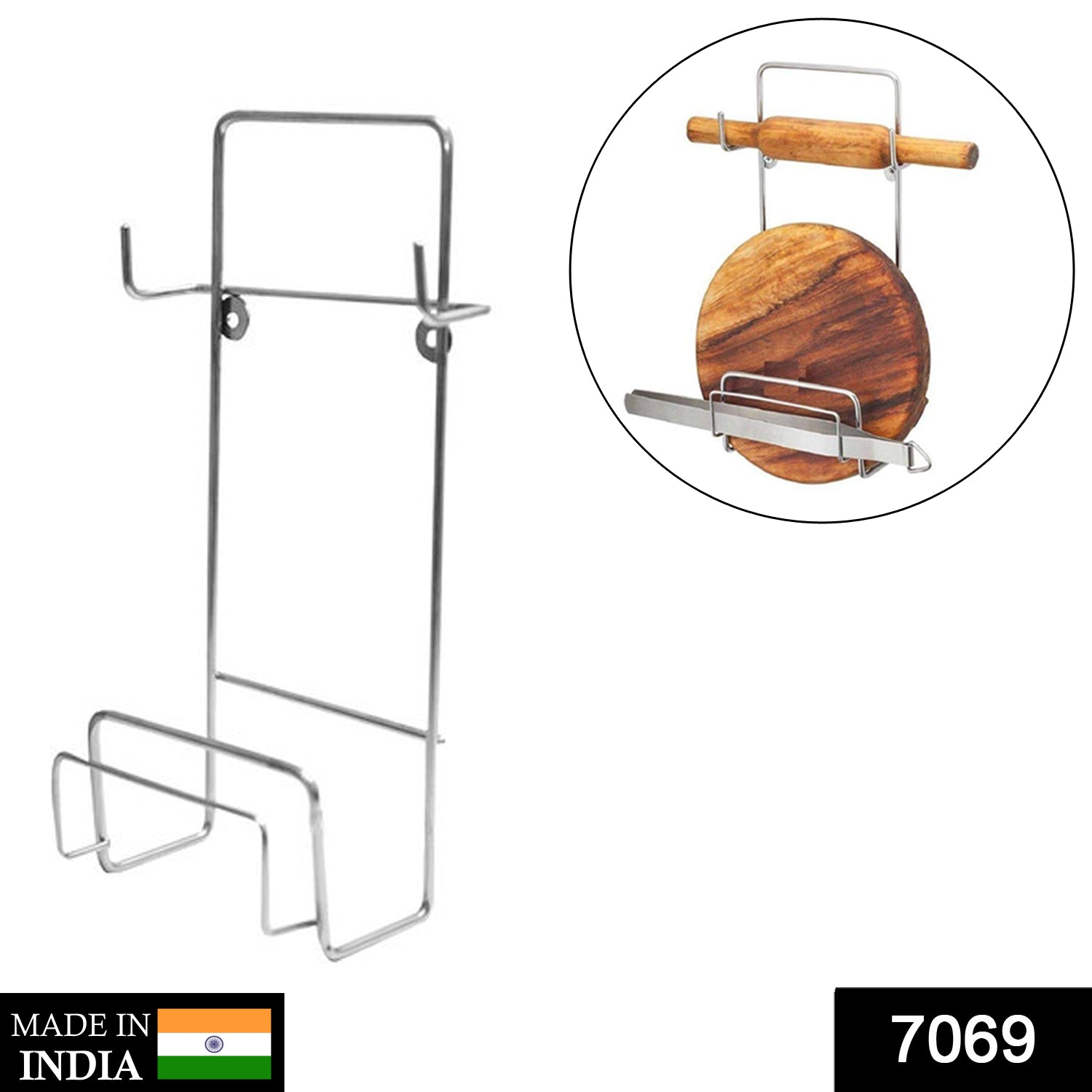 Chakla Belan Stand for Kitchen with Stainless Steel…