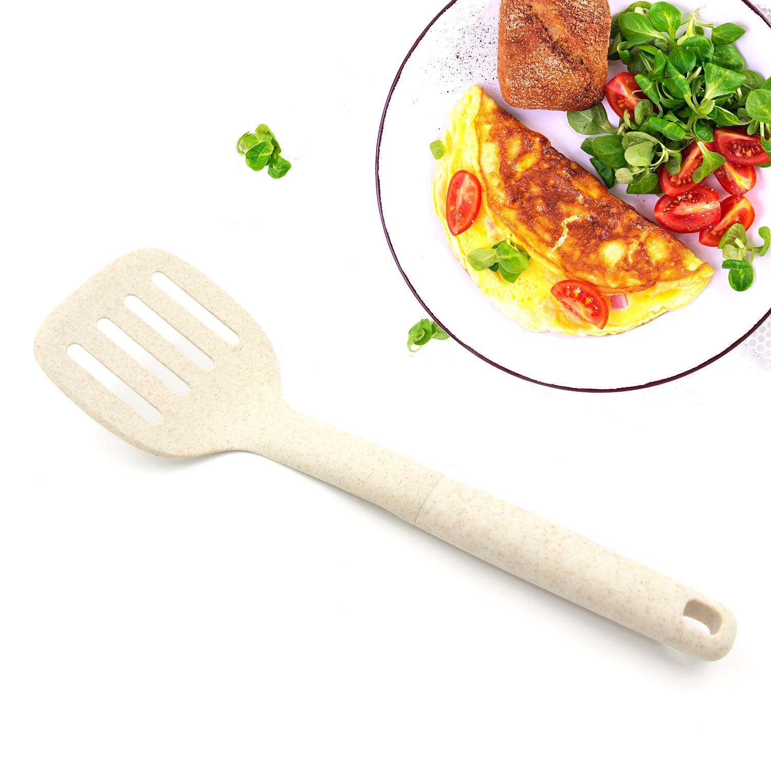 Plastic Kitchen Accessories Skimmer, Spatula Spoon & Soup Spoon Heat R…